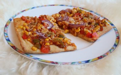 Vega BBQ Chicken pizza